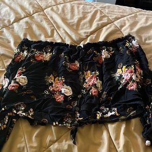 Flower crop top